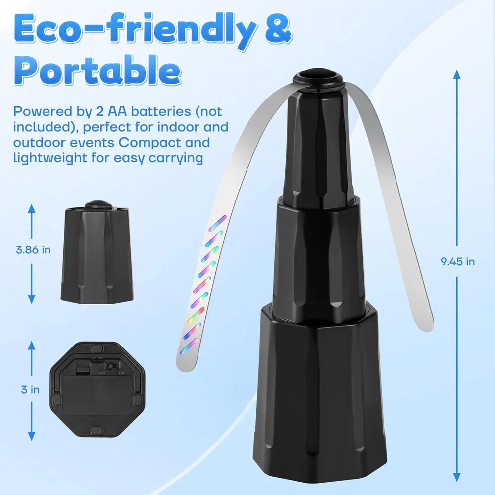 Fly Fans for Tables, Bug Fans with Holographic Blades, Keep Flies Away from Picnic, BBQ, Restaurant, Party, Indoor and Outdoor