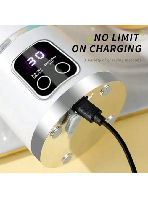 12 Blades Portable USB Charging Juicer, 500ML Mini Personal Blender, Electric Smoothie Juice Maker, Compact Rechargeable Mixer for Shakes, Fruit Vegetable Drinks, Travel Home Office Outdoor Use