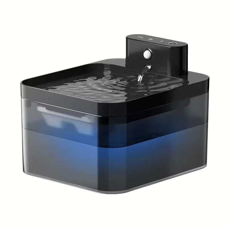 2.2L Wireless Cat Water Fountain Battery Operated Automatic Pet Water Fountain With Motion Sensor Dog Cat Water Dispenser Bowl